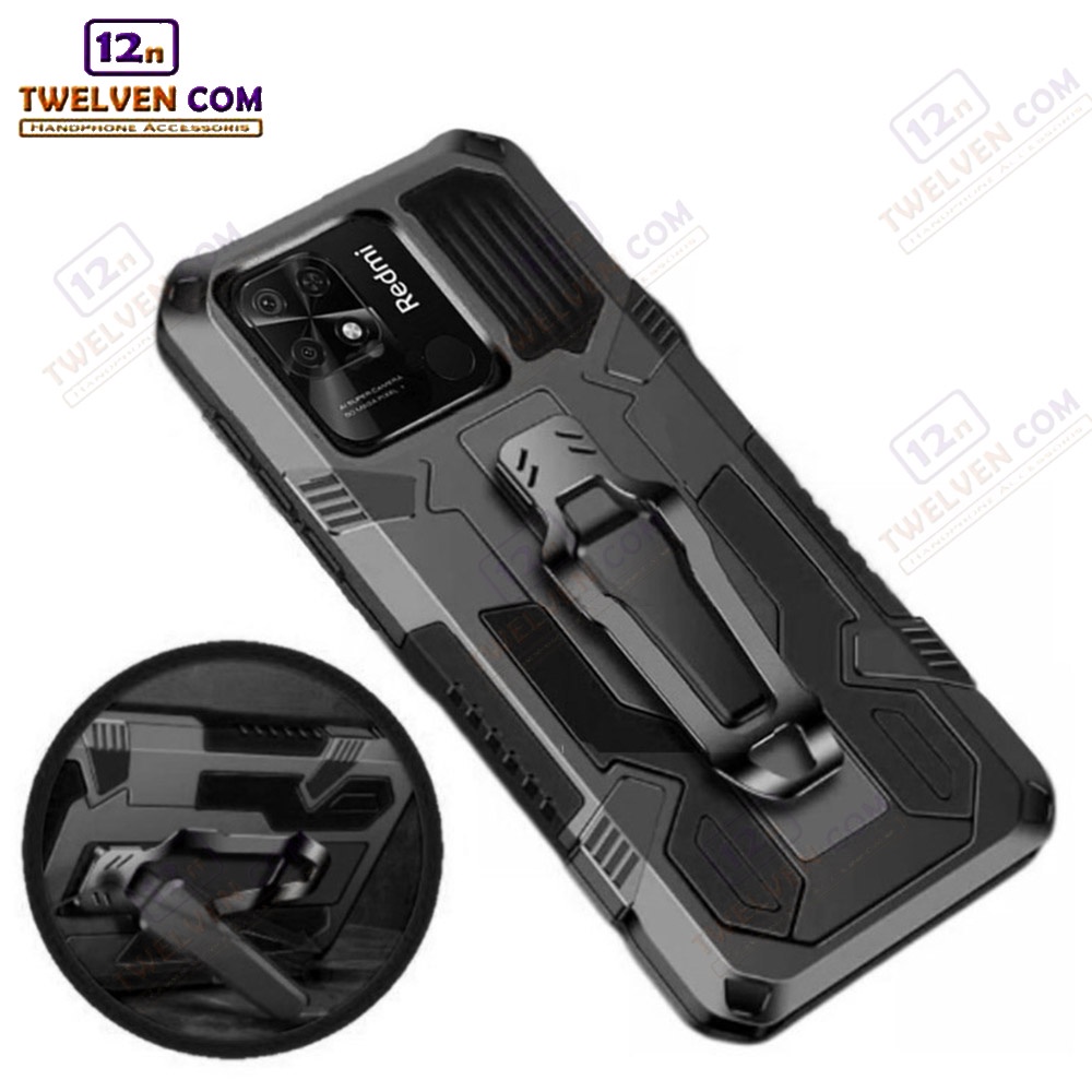 Case Shockproof Xiaomi Redmi 10c Armor Hardcase Stand Clip