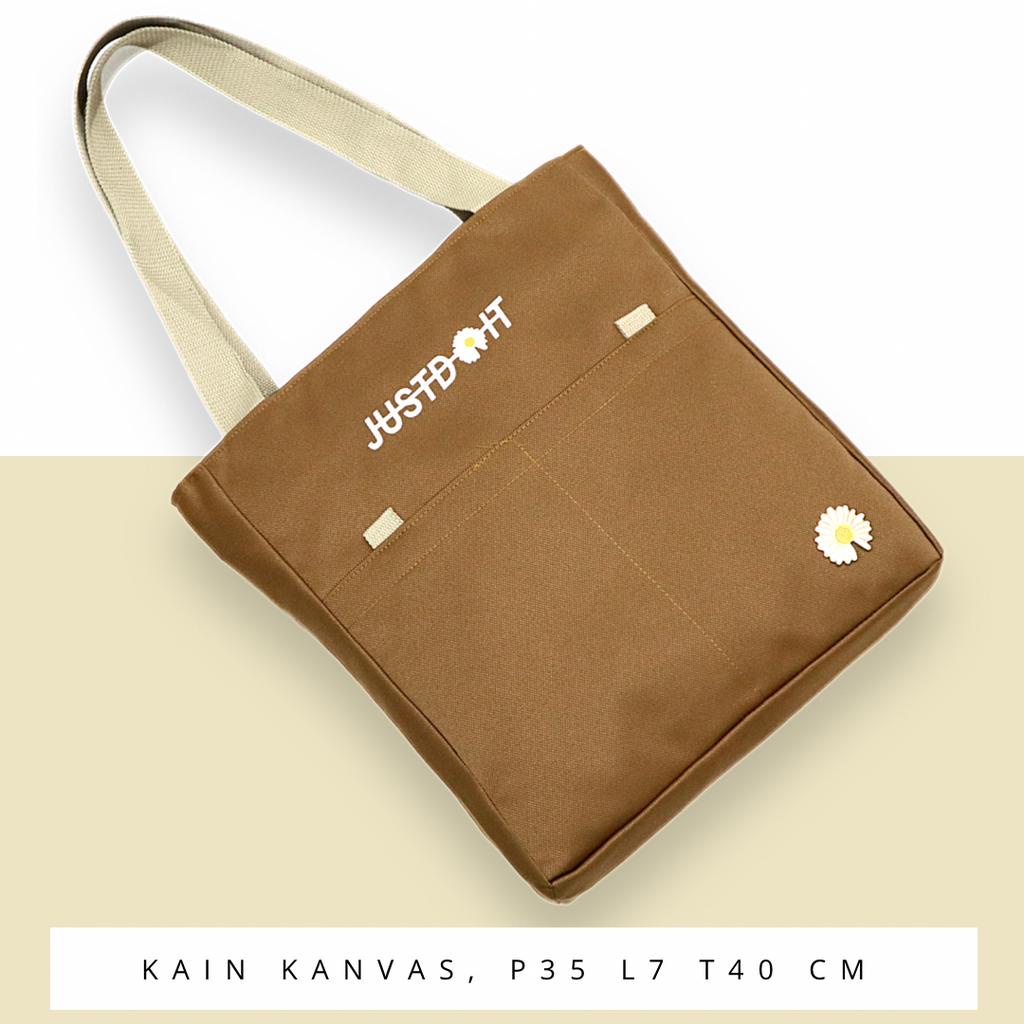 COD [PROMO 3.3] Tas Tote Bag kantong Wanita Tas Motif Remaja Kanvas Bahu Totebag Kerja Sekolah Kuliah