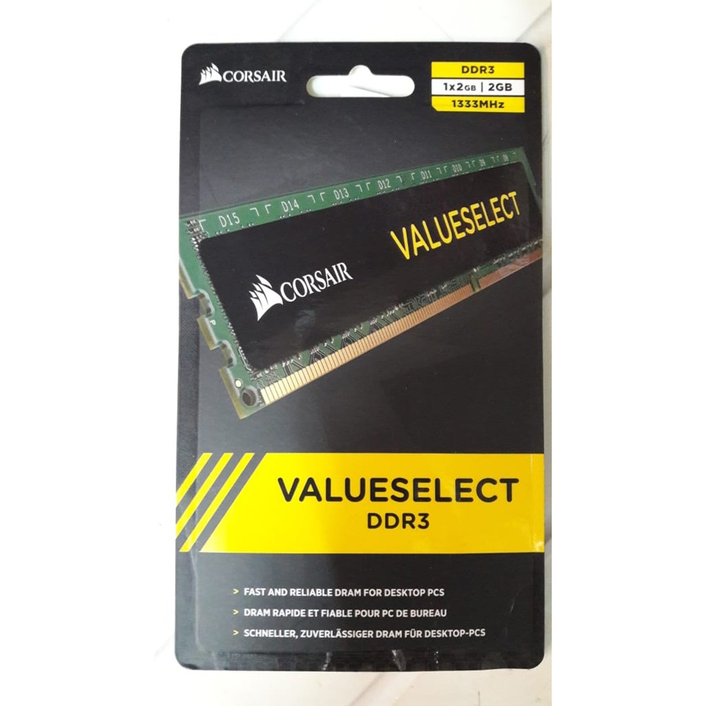 Corsair Value 2Gb DDR3 1333MHz Terbaik