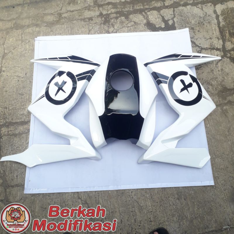 Cover Tangki + Half Fairing PNP Yamaha Byson Karbu