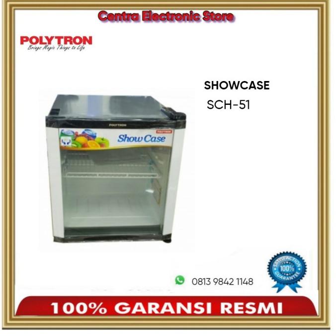 Showcase Chiller Mini Polytron SCH 51 / SCH51-GARANSI RESMI