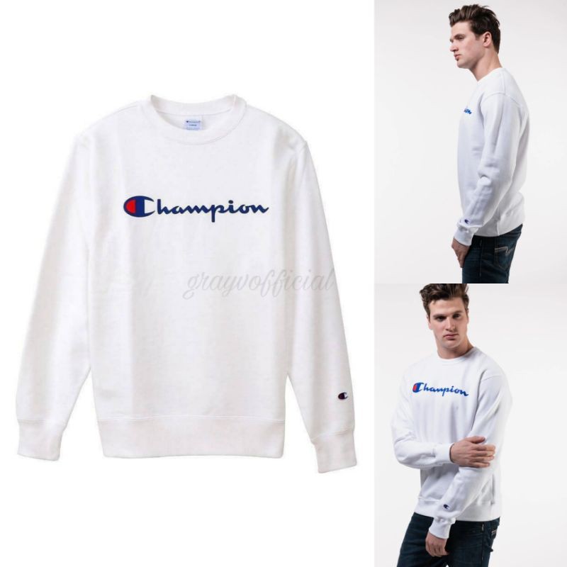 Champion Reverse Weave Crewneck - White
