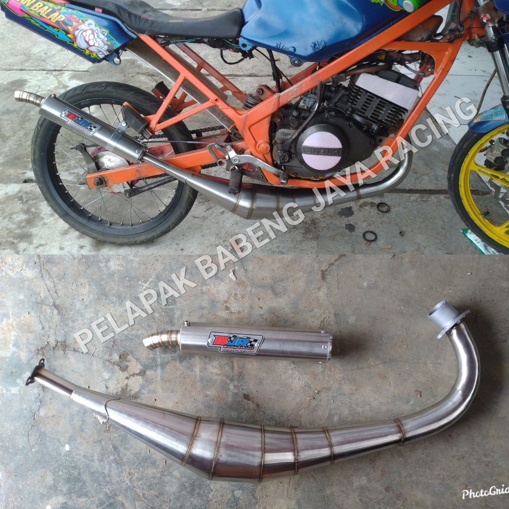 knalpot suzuki rg150 rgr 150 TXR 150 RGV 150 rgr jumbo sprinter samping stainless