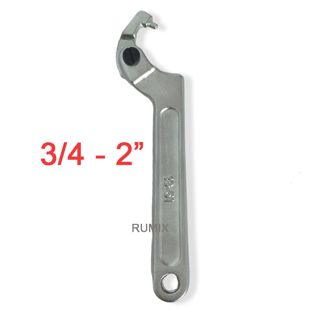 Hook Wrench Kunci Komstir Motor 45-52mm 3/4-2 Inch Konci Kait pass Shock hook Mobil