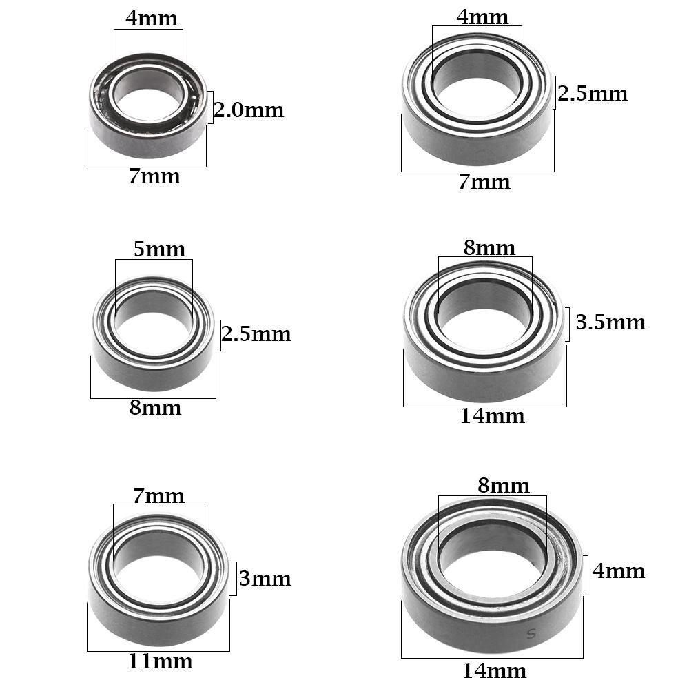 Chookyy 1PC Bantalan Disegel Memancing 6ukuran Baru Aksesori Gulungan Stainless Steel Tahan Lama