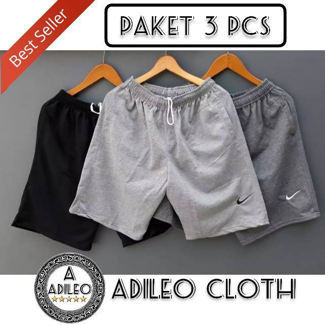  DAPAT 3 PCS CELANA  PENDEK  NlKE JOGGING SPORTY 