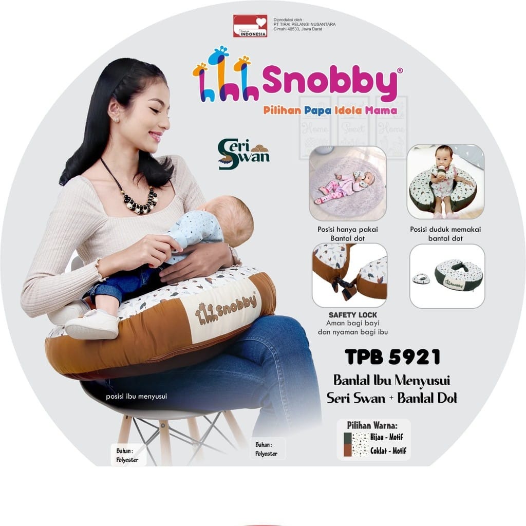 Snobby TPB5921 Bantal Ibu Menyusui + Bantal Dot Swan Series