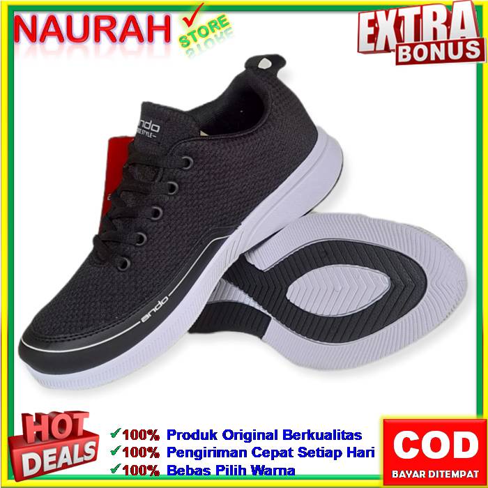 Sepatu Wanita Ando Vivora &amp; Agnes 100% Original Sneakers Casual Sport Jogging Sekolah Kuliah Bersepeda