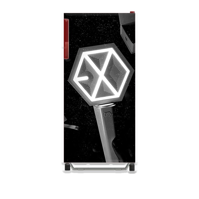 Sticker Kulkas, Kompor, Magicom, AC dan Mesin Cuci Motif Lightstick EXO Hitam