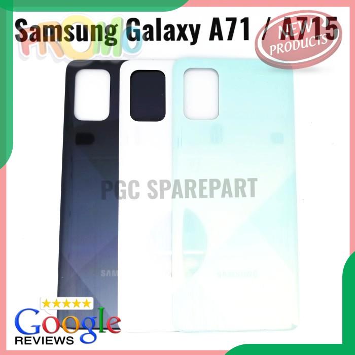 SPAREPART HP ORIGINAL BACKDOOR SAMSUNG GALAXY A71 A715 TUTUP BELAKANG TERLENGKAP