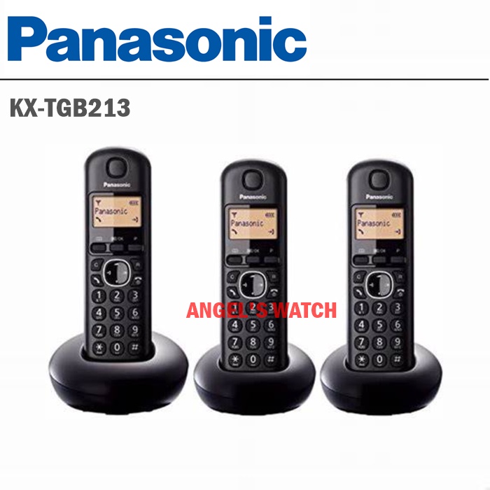 ANGELSWATCH TELEPON WIRELESS PANASONIC KX-TGB213 TGB213 WIRELESS PANASONIC 3 HANDSET