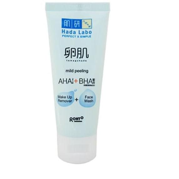 [Produk	LMK] Hadalabo (Hada Labo) Tamagohada mild peeling AHA+BHA Face Wash + Make up Remover [KODE2