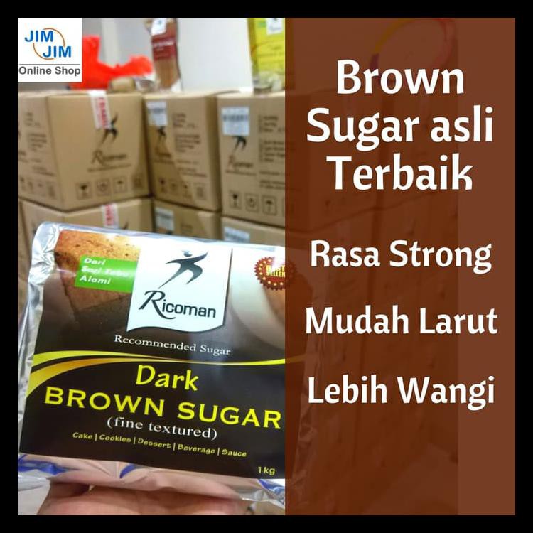

RICOMAN DARK BROWN SUGAR 1KG KODE 1345