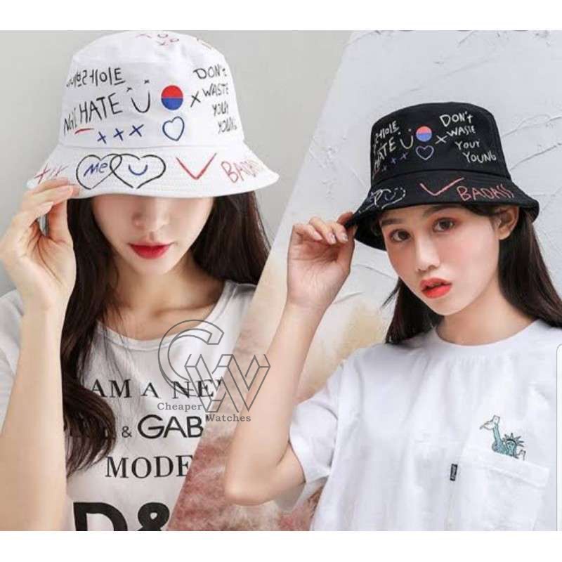 Cheaper-Topi Bucket Hat Polos Termurah