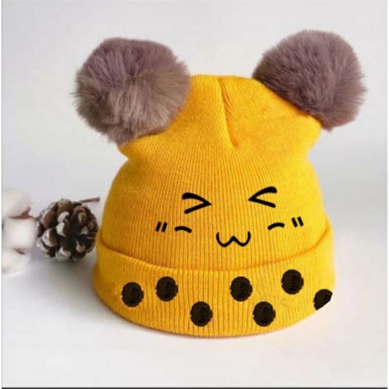 kupluk bayi boba topi Boba model Boba baby hat kupluk bayi Boba laki laki perempuan usia 3-18 bulan