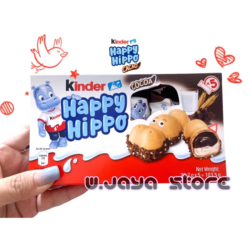 Kinder Happy Hippo Cocoa Crispy Wafer With Smooth Milk 103.5g