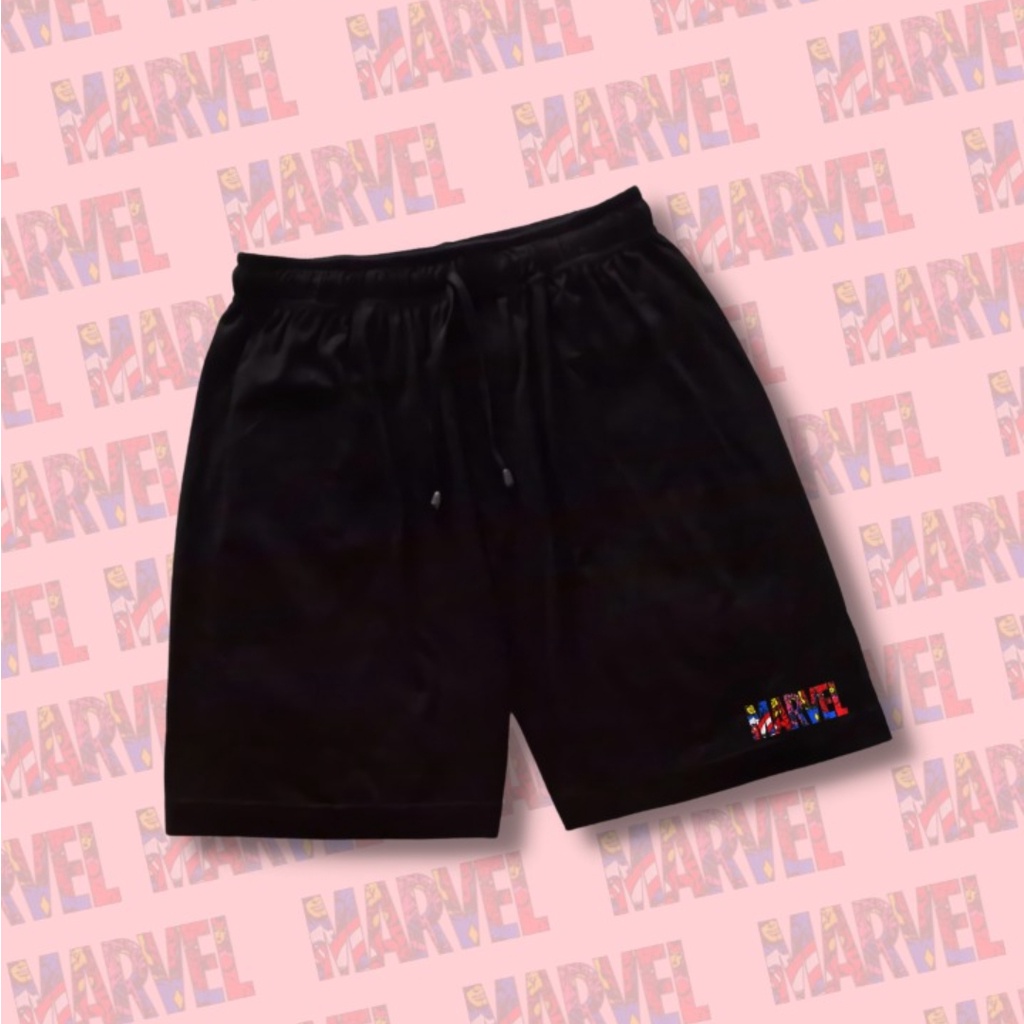 1 Set Outfit Marvel Kaos Hoodie Boxer Motif Marvel Premium Pria Wanita Unisex