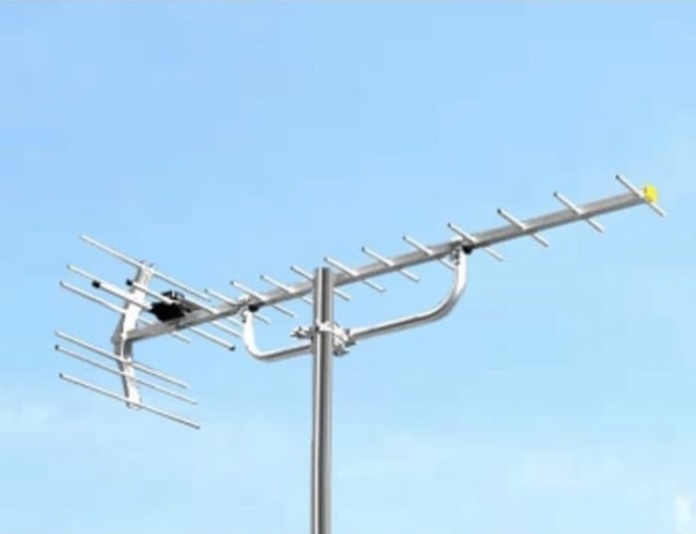 Antena TV LUAR PF DIGITAL HD-U19 (model YAGI) 100% ORI - Antena PF Plus Kabel 15 mtr