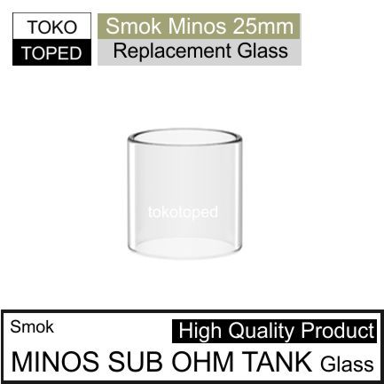 Smok MINOS SUB OHM Tank 25mm Replacement Glass | kaca tube tabung