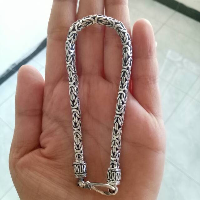 Gelang pria hand made/gelang silver 925