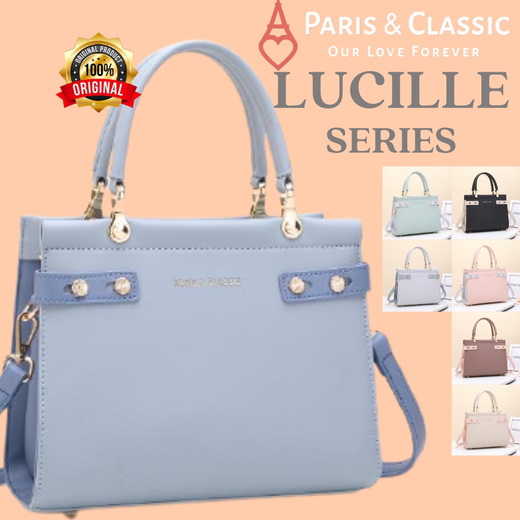 Paris Classic Tas Wanita Import Branded Original Terbaru Handbag Selempang Wanita Top Handle Bag Tas Fashion Wanita Import [PC 3158]