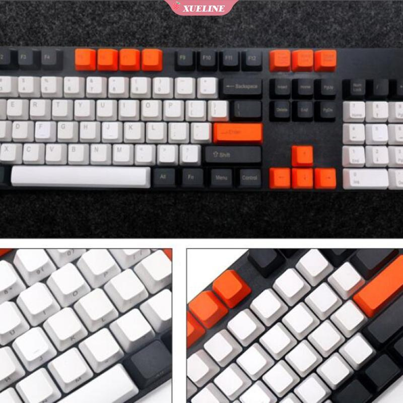 Set 104pcs Keycap Oem Pbt Monokrom Untuk Keyboard Mekanik