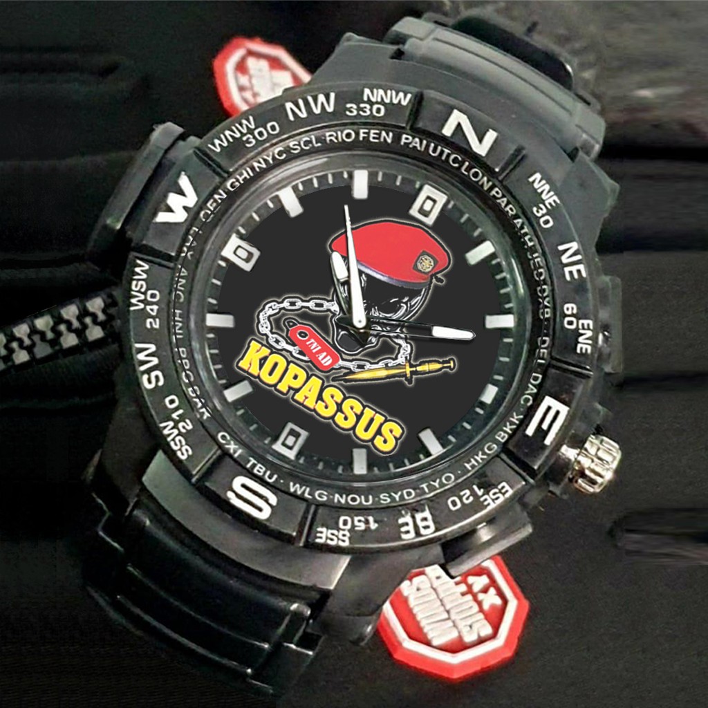 (EXCLUSIVE) Jam Tangan KOPASSUS Sport Bagus