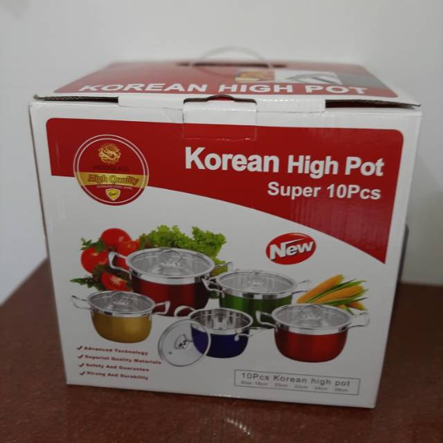 Jual Panci Set Korean High Pot Pcs Shopee Indonesia