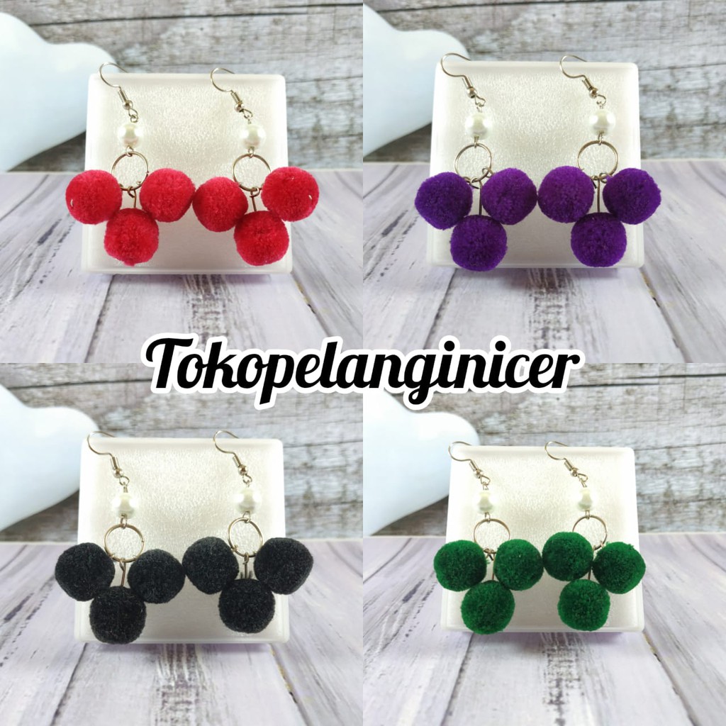 Sepasang Anti Pompom Tripel Bahan Terbaik Original By Tokopelanginicer