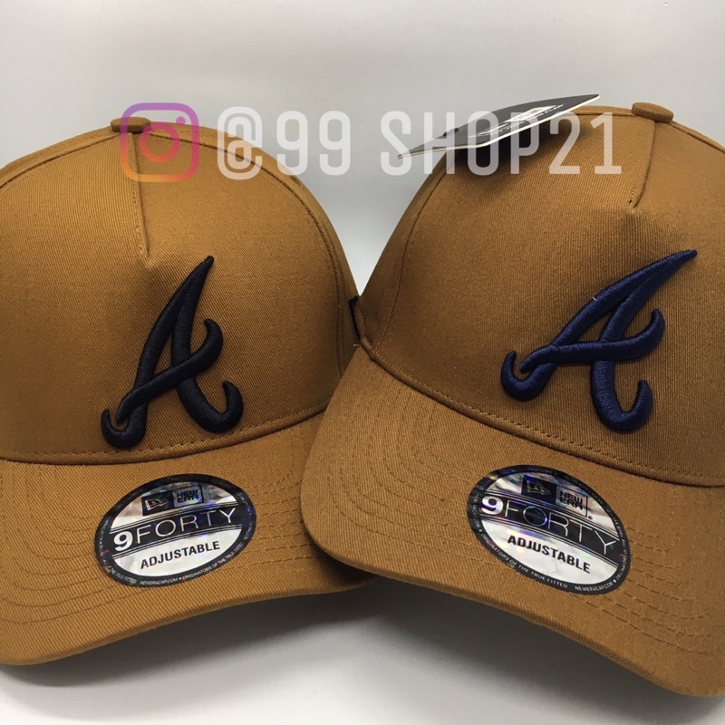 MLB Cap Topi Baseball A Atlanta Brown Coklat Unisex