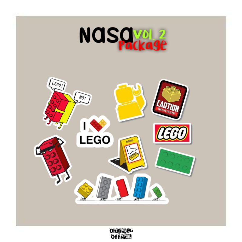 

STICKER AESTHETIC LEGO SERIES STIKER WATERPROOFT CASE HANDPHONE LAPTOP DECO DECAL TUMBLR BUJO