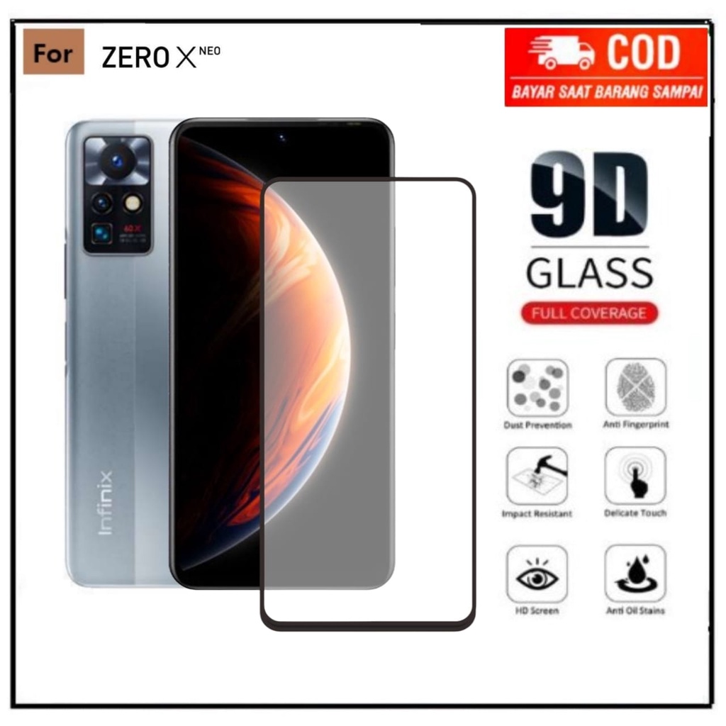 PAKET 2IN1 TEMPERED GLASS ZERO X NEO TG LAYAR ANTI GORES KACA FULL COVER