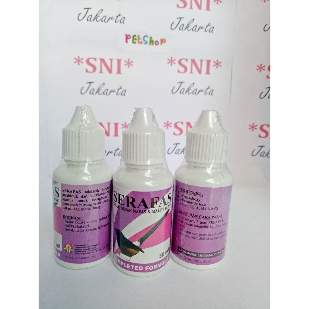Serafas Obat Serak Sesak Nafas Macet Bunyi Burung Petshop