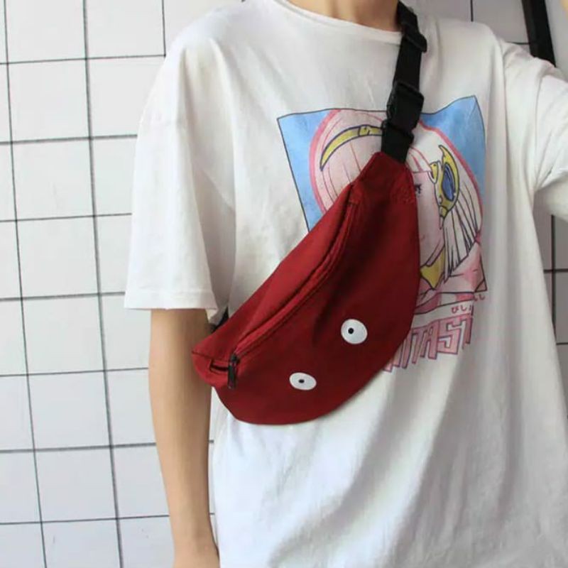 dem_sare / DS1015 - Eye Mood Tas Pinggang Rolling Waist Bag Tas Selempang Pinggang