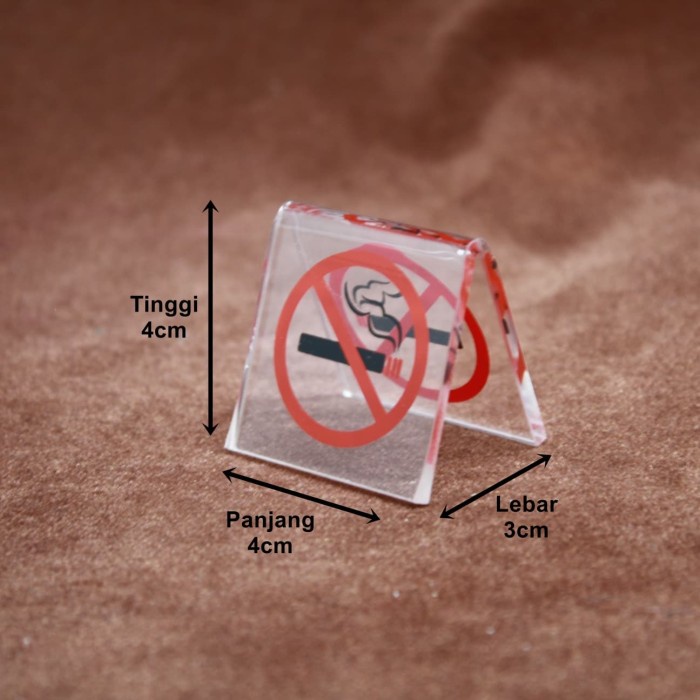 

Terlaris Acrylic Sign No Smoking