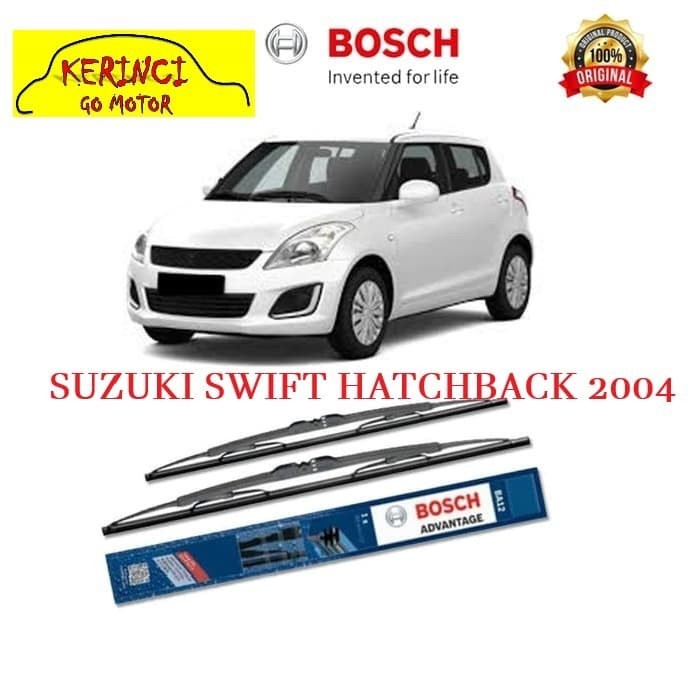 WIPER SUZUKI SWIFT HATCHBACK 2004 BOSCH ADVANTAGE 21&quot; &amp; 18&quot; SEPASANG