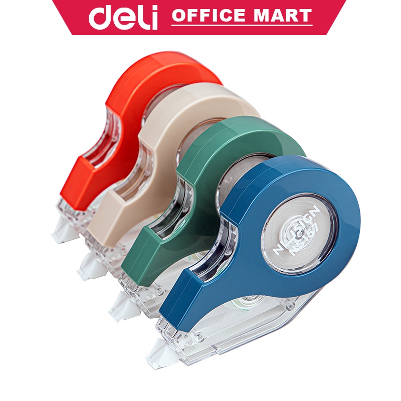 Deli Tip Ex 12 m Tip Ex Kertas Stipo Kertas Bentuk Kapsul 4 Warna Mulus Tipe X Correction Tape