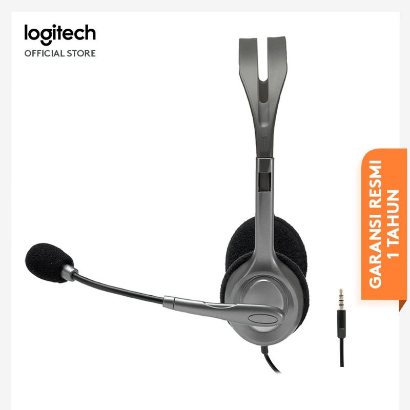 Headset Logitech H111/H110 Original 100 Garansi Reami 1Tahun