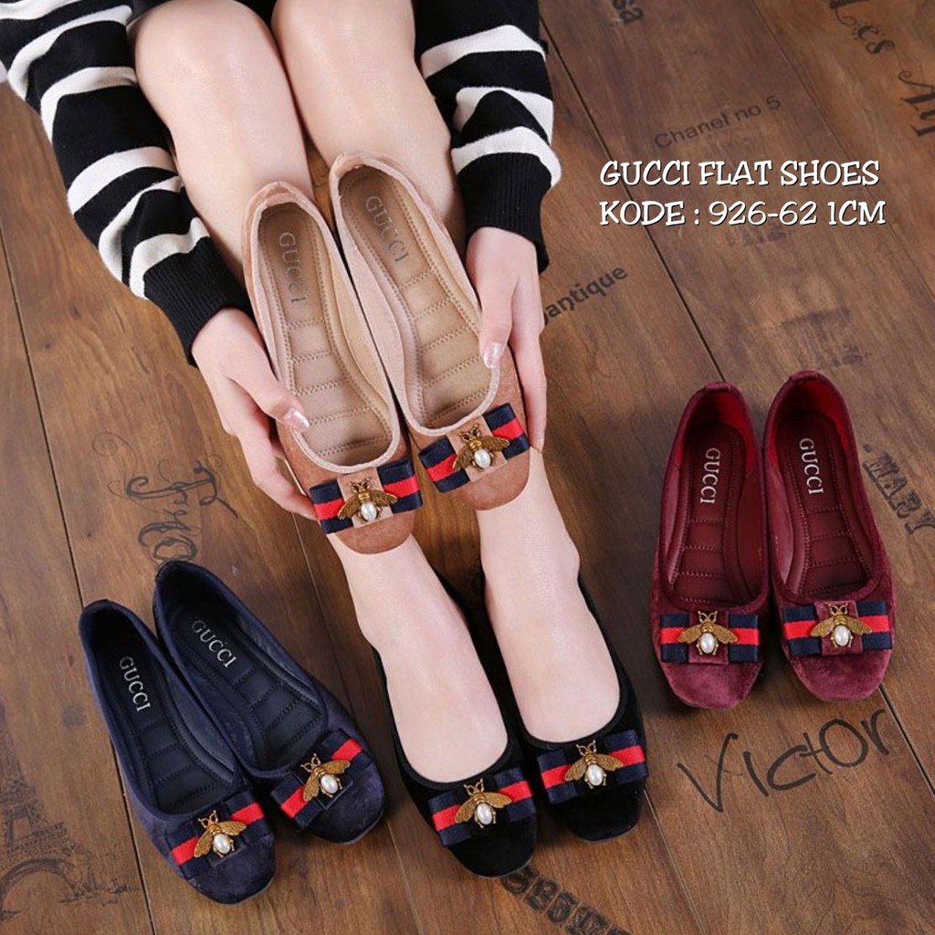 sepatu flat gucci