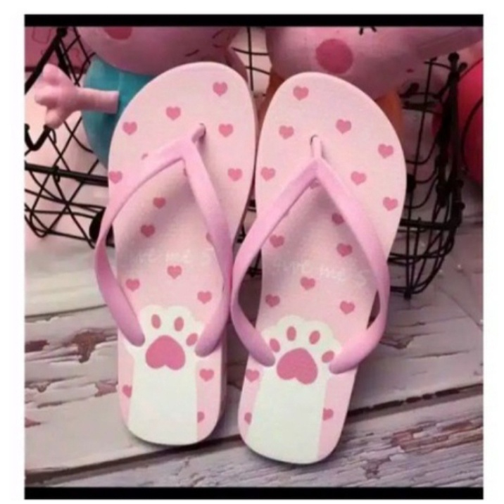 Sandal Jepit Wanita Cakar Kucing Terbaru