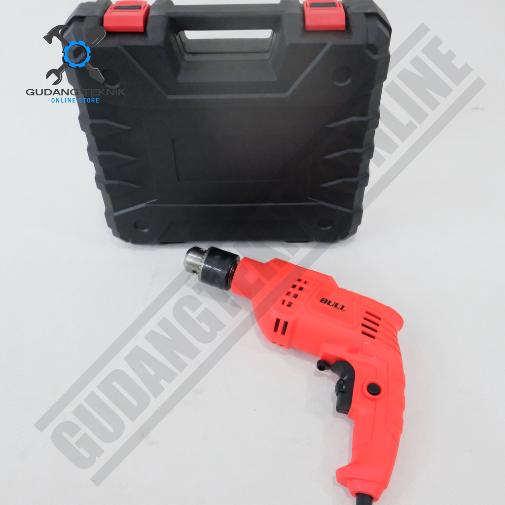 BULL BL13ST / Mesin Bor Set Impact Drill Box set BL 13ST - Mesin Bor Beton 13mm Bull