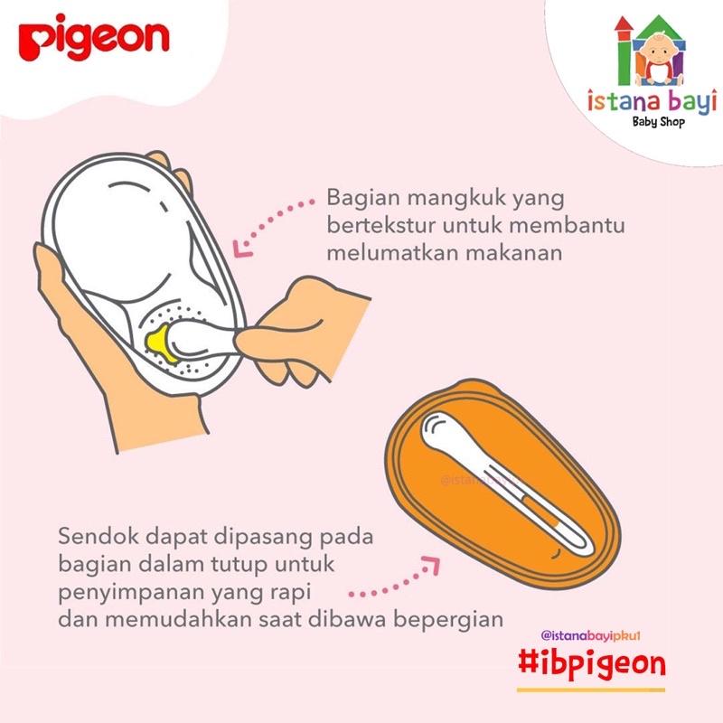 PIGEON Feeding Dish / Mangkok Bayi Wadah Makanan