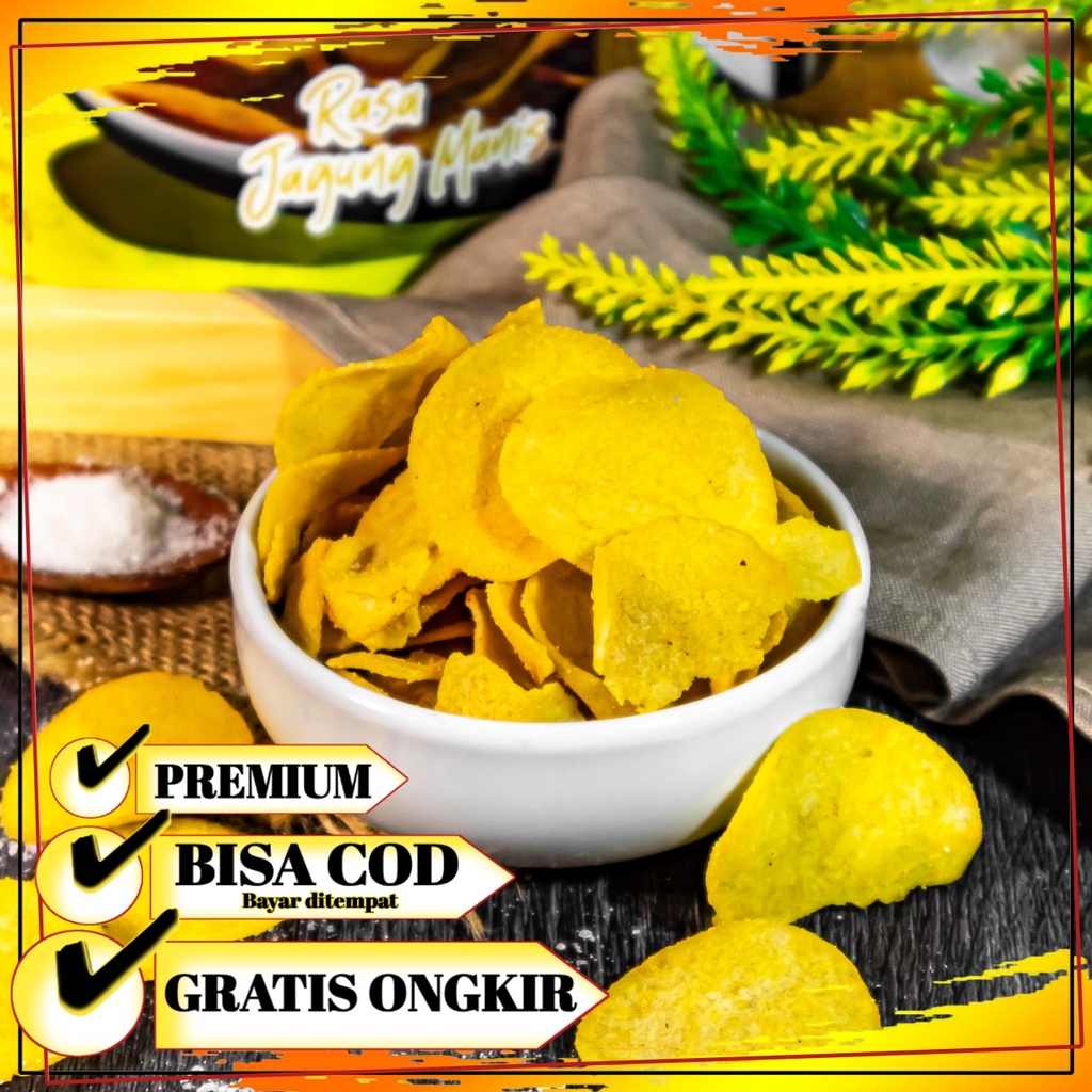 

Kripik Molring Cemilan Pedas by Snacklangganan Rasa Jagung Manis
