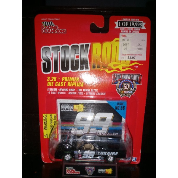 RACING CHAMPIONS NASCAR STOCK RODS JEFF BURTON'S EXIDE NO.99 1932 FORD COUPE