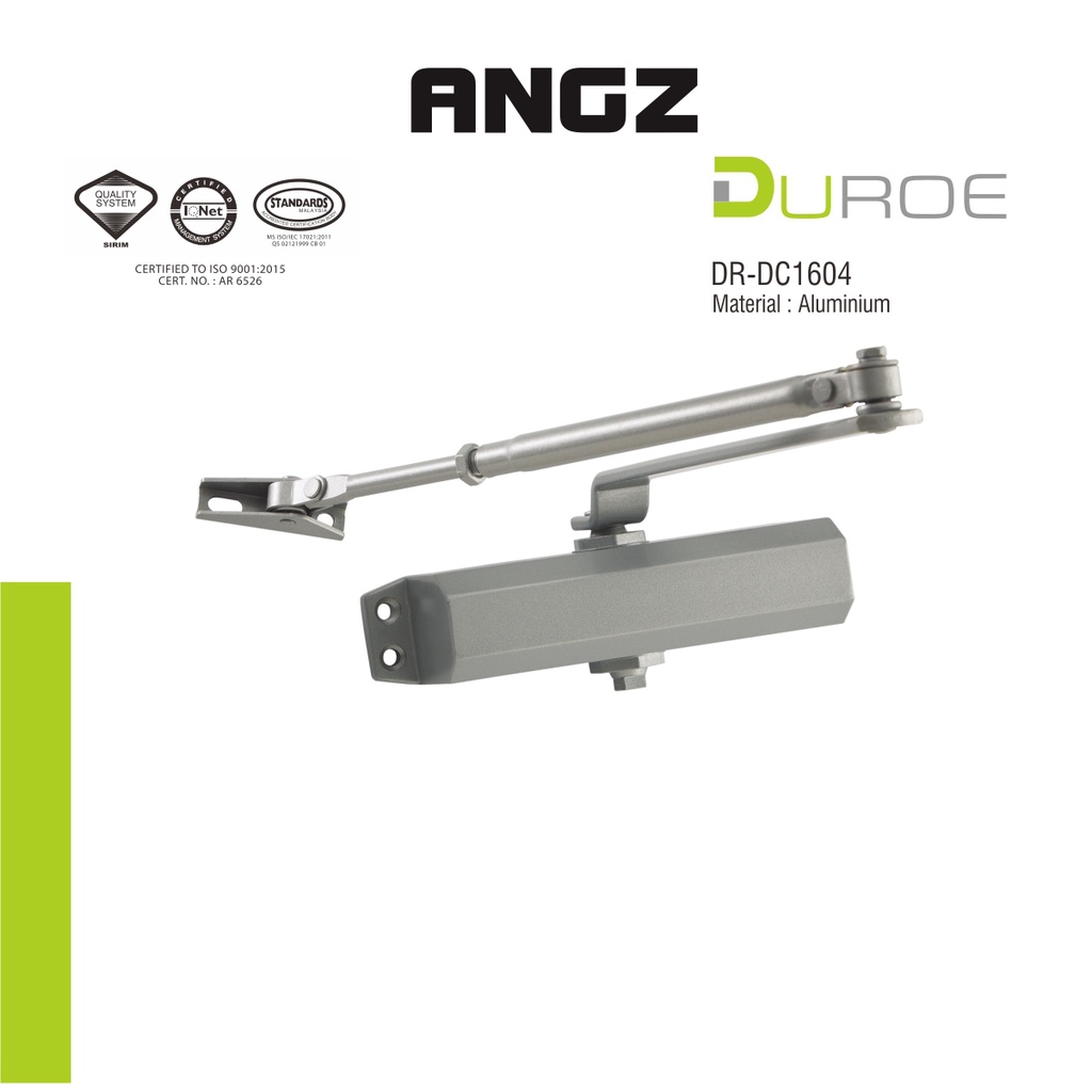 DUROE Door Closer DR-DC1604 AluminiumSY
