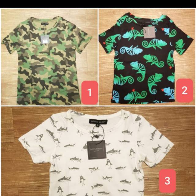 kaos anak junior nipper wear cotton spandex 1