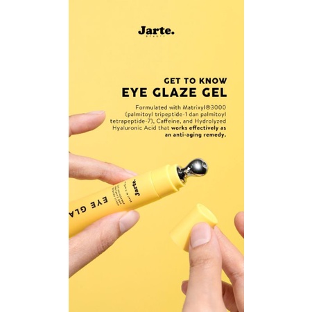 (GOSEND/COD) JARTE EYE GLAZE GEL | EYE CREAM | PEPTIDE