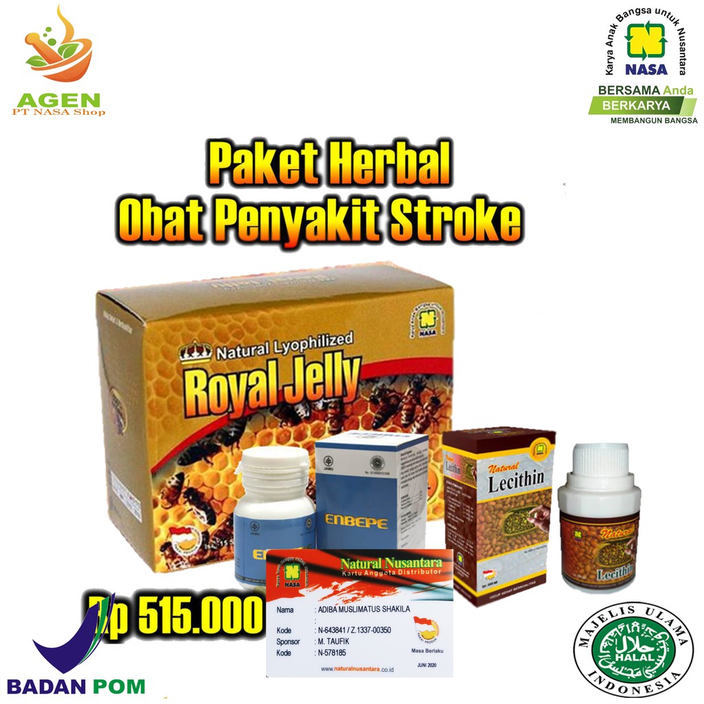 Paket Obat Stroke Asli Original NASA /Agen PT Nasa Shop