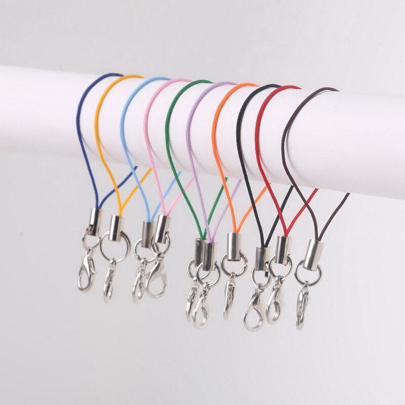 30 Pcs Tali Lanyard Warna-Warni Dengan Gantungan Kunci Lobster Untuk Perhiasan