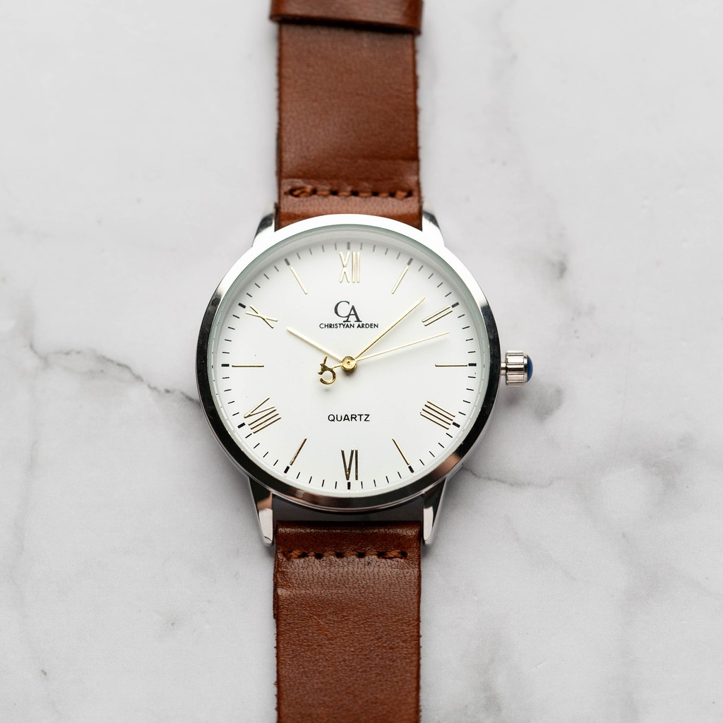 Original Jam Tangan Kulit Christyan Arden Cleo CA3206 Around The World Edition Water Resistant
